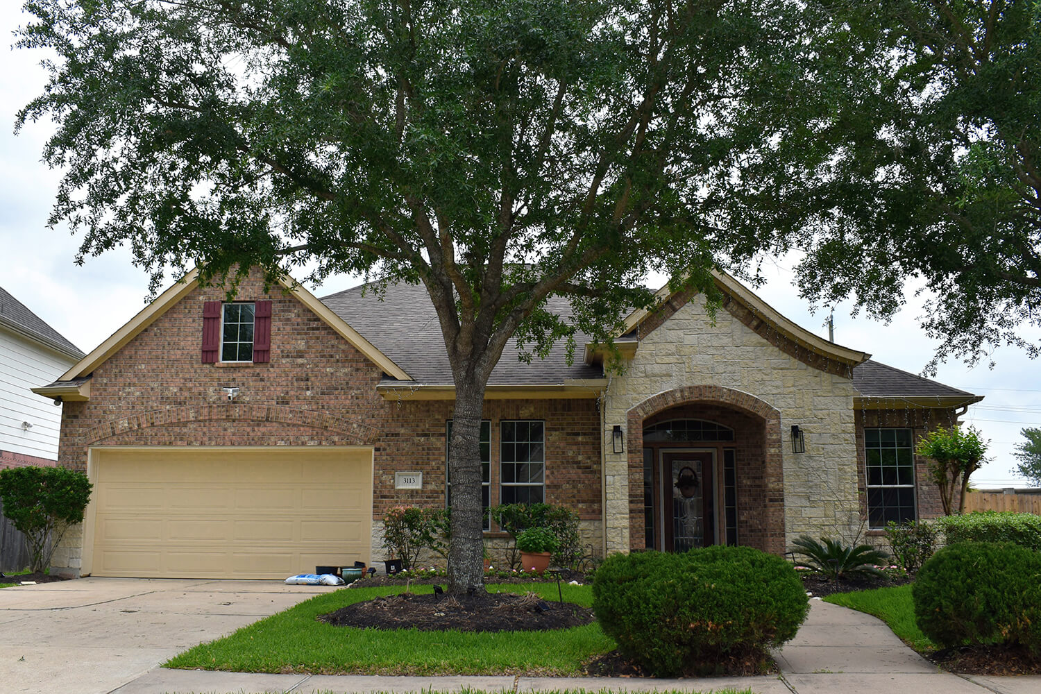 The termite damage was a severe problem